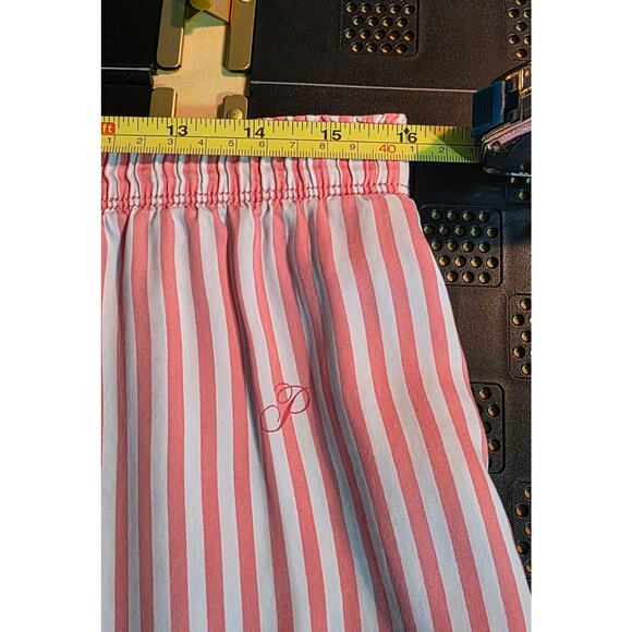 VICTORIA'S SECRET PINK TENCEL STRIPED SLEEP SHORTS SMALL CORAL Size L - Picture 6 of 7